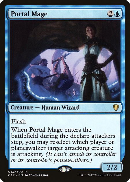 Portal Mage trading card from Commander 2017 Portal Mage - Commander 2017 Magic: The Gathering trading card