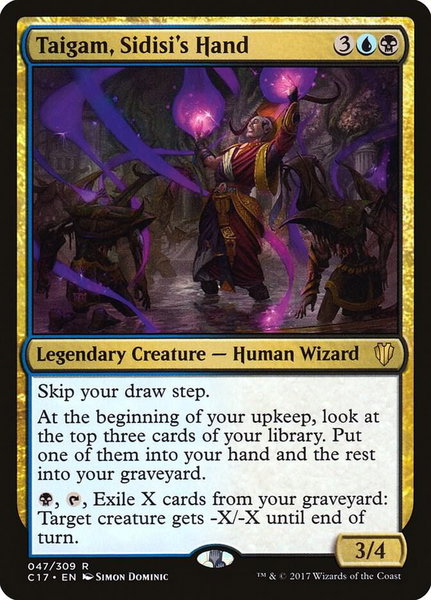 Taigam, Sidisi's Hand - Commander 2017 Magic: The Gathering trading card