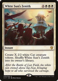White Sun's Zenith - Commander 2017 (C17) #78 - Rare Magic: The Gathering Trading Card
