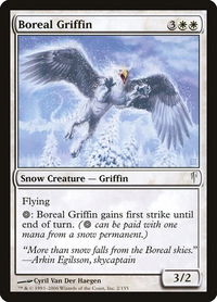 Boreal Griffin - Coldsnap (CSP) #2 - Common Magic: The Gathering Trading Card
