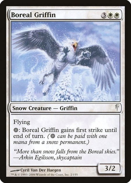 Boreal Griffin - Coldsnap Magic: The Gathering trading card