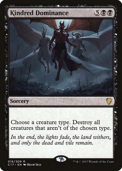 Kindred Dominance - Commander 2017 Magic: The Gathering trading card