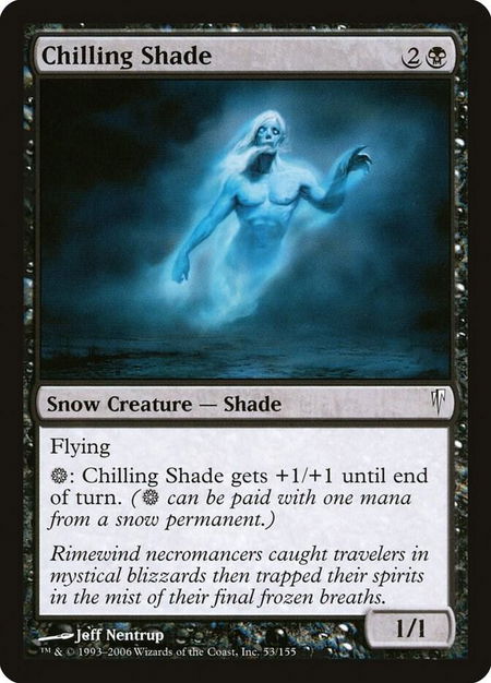 Chilling Shade - Coldsnap Magic: The Gathering trading card