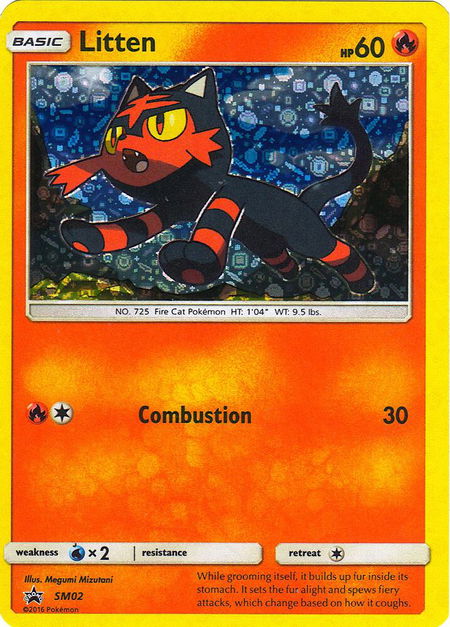 Litten - SM02 (General Mills Promo) - Miscellaneous Cards & Products Pokémon trading card