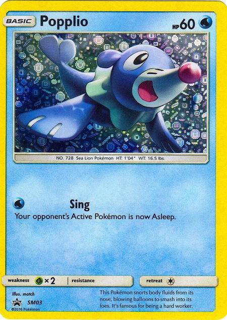 Popplio - SM03 (General Mills Promo) - Miscellaneous Cards & Products Pokémon trading card