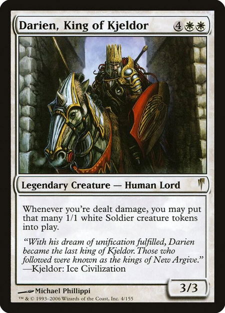 Darien, King of Kjeldor - Coldsnap Magic: The Gathering trading card