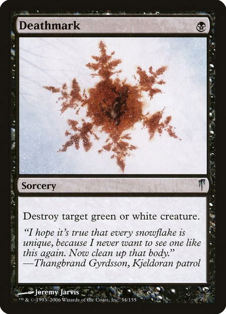 Deathmark - Coldsnap Magic: The Gathering trading card