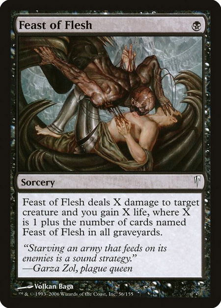 Feast of Flesh - Coldsnap Magic: The Gathering trading card