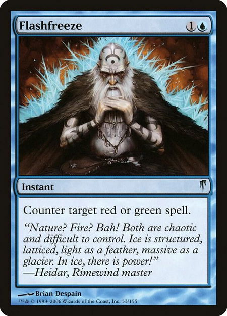 Flashfreeze - Coldsnap Magic: The Gathering trading card