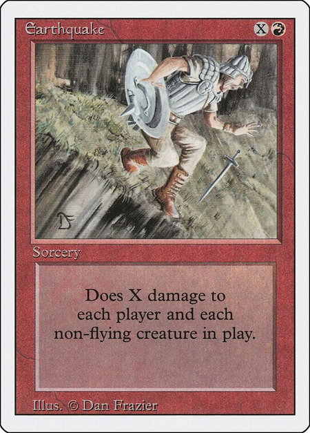 Earthquake - Revised Edition Magic: The Gathering trading card