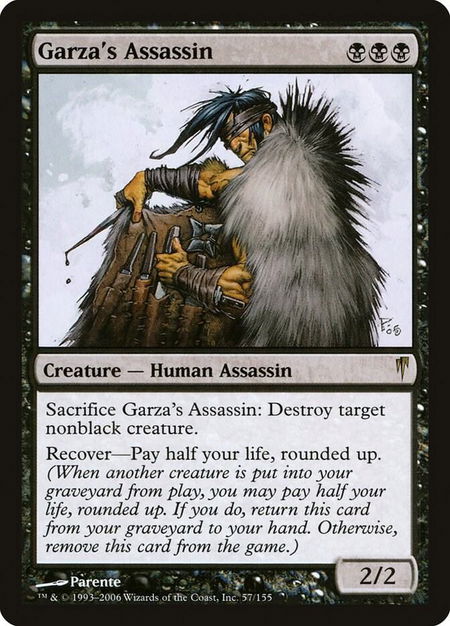 Garza's Assassin - Coldsnap Magic: The Gathering trading card