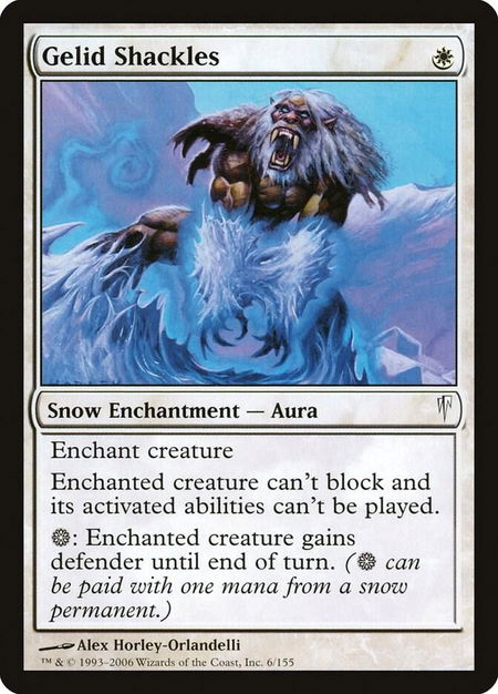 Gelid Shackles - Coldsnap Magic: The Gathering trading card