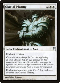 Glacial Plating - Coldsnap (CSP) #7 - Uncommon Magic: The Gathering Trading Card