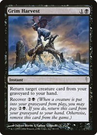 Grim Harvest - Coldsnap (CSP) #58 - Common Magic: The Gathering Trading Card