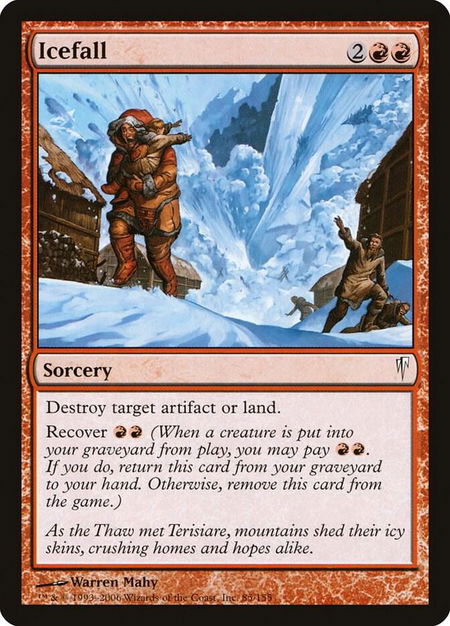 Icefall - Coldsnap Magic: The Gathering trading card