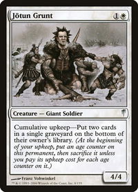 Jotun Grunt - Coldsnap (CSP) #8 - Uncommon Magic: The Gathering Trading Card