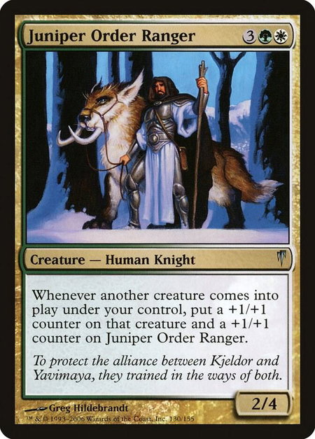 Juniper Order Ranger - Coldsnap Magic: The Gathering trading card