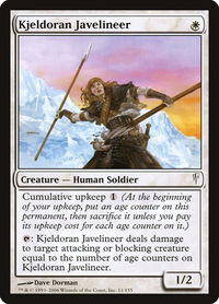Kjeldoran Javelineer - Coldsnap (CSP) #11 - Common Magic: The Gathering Trading Card