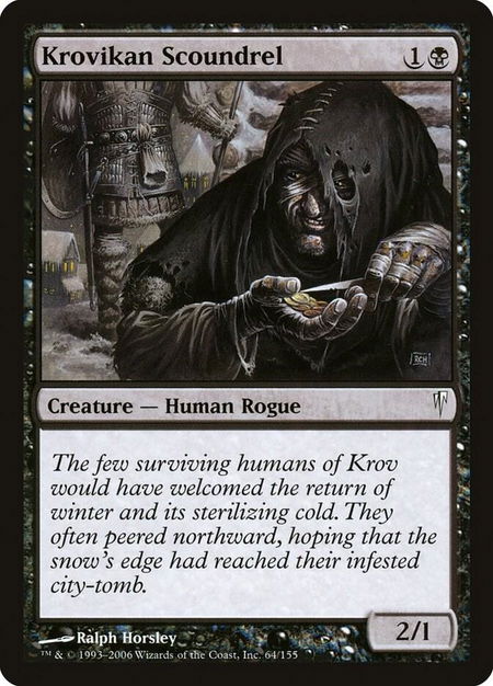 Krovikan Scoundrel - Coldsnap Magic: The Gathering trading card