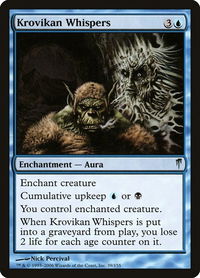 Krovikan Whispers - Coldsnap (CSP) #39 - Uncommon Magic: The Gathering Trading Card