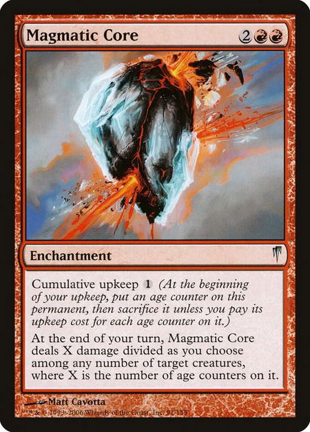Magmatic Core - Coldsnap Magic: The Gathering trading card