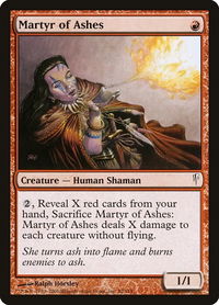 Martyr of Ashes - Coldsnap (CSP) #92 - Common Magic: The Gathering Trading Card