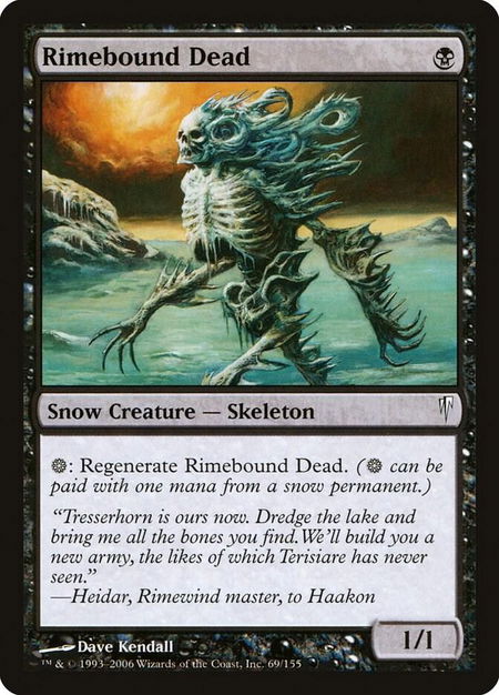 Rimebound Dead - Coldsnap Magic: The Gathering trading card