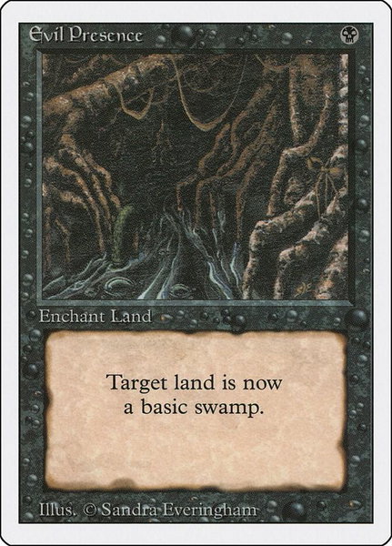 Evil Presence - Revised Edition Magic: The Gathering trading card