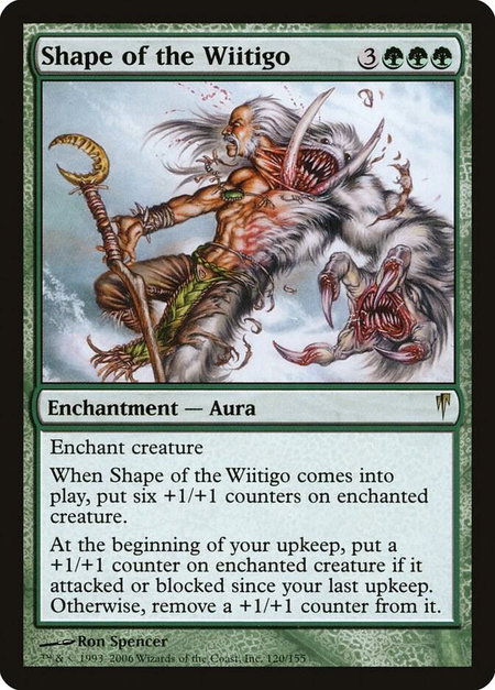 Shape of the Wiitigo - Coldsnap Magic: The Gathering trading card