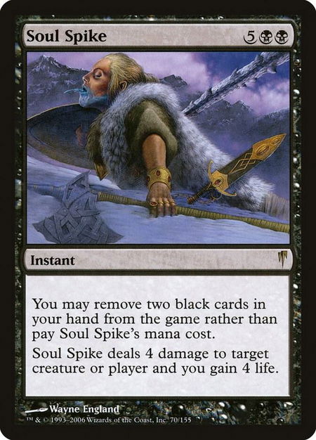 Soul Spike - Coldsnap Magic: The Gathering trading card