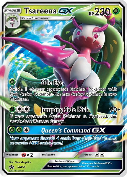 Tsareena GX - SM56 - SM Promos Pokémon trading card