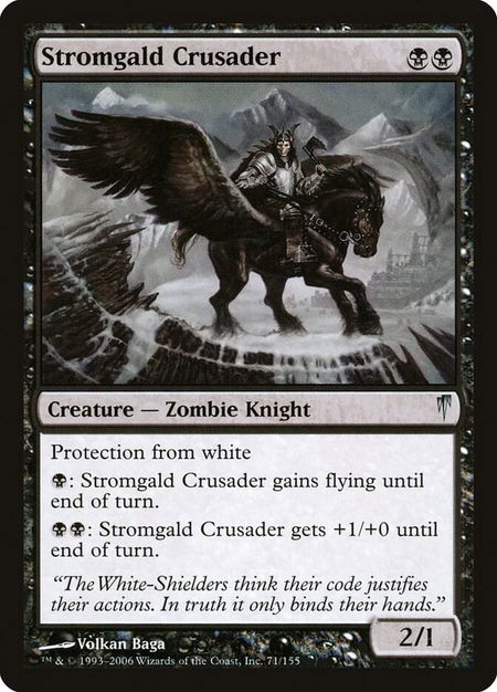 Stromgald Crusader - Coldsnap Magic: The Gathering trading card