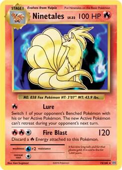 Ninetales - 15/108 (XY Evolutions) (Non-Holo) trading card from Deck Exclusives Ninetales - 15/108 (XY Evolutions) (Non-Holo) - Deck Exclusives Pokémon trading card