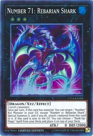 Number 71: Rebarian Shark - 2017 Mega-Tins YuGiOh trading card