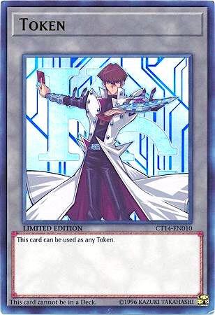 Token: Kaiba (CT14-EN010) trading card from 2017 Mega-Tins Token: Kaiba (CT14-EN010) - 2017 Mega-Tins YuGiOh trading card