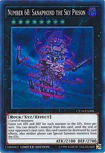Number 68: Sanaphond the Sky Prison - 2017 Mega-Tins (CT14) #CT14-EN008 - Super Rare YuGiOh Trading Card