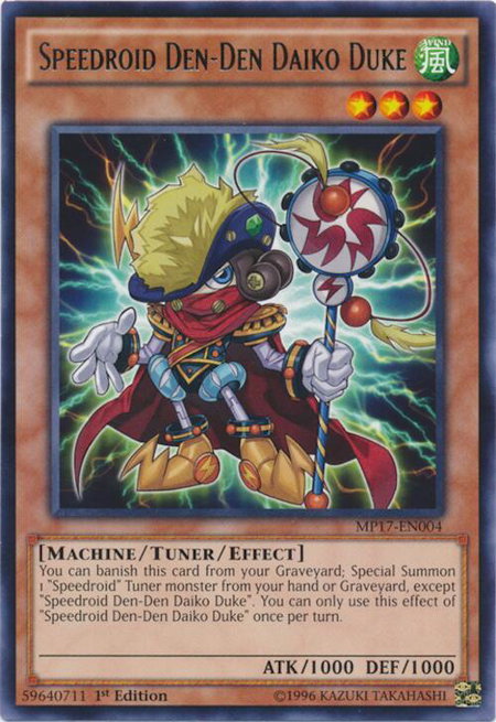 Speedroid Den-Den Daiko Duke - 2017 Mega-Tins Mega Pack YuGiOh trading card
