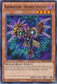 Raidraptor - Avenge Vulture - 2017 Mega-Tins Mega Pack (MP17) #MP17-EN006 - Common / Short Print YuGiOh Trading Card