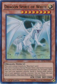 Dragon Spirit of White - 2017 Mega-Tins Mega Pack (MP17) #MP17-EN010 - Ultra Rare YuGiOh Trading Card