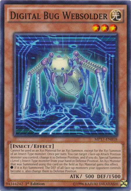 Digital Bug Websolder - 2017 Mega-Tins Mega Pack YuGiOh trading card