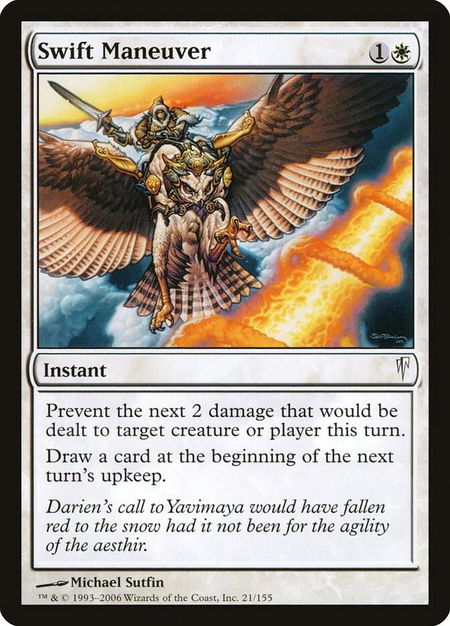 Swift Maneuver - Coldsnap Magic: The Gathering trading card