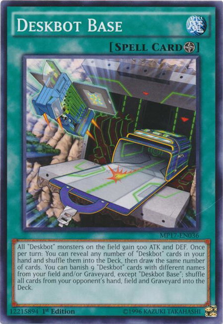 Deskbot Base - 2017 Mega-Tins Mega Pack YuGiOh trading card