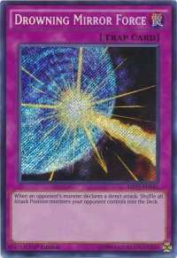 Drowning Mirror Force - 2017 Mega-Tins Mega Pack (MP17) #MP17-EN041 - Secret Rare YuGiOh Trading Card