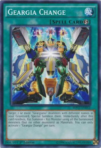 Geargia Change - 2017 Mega-Tins Mega Pack (MP17) #MP17-EN053 - Common / Short Print YuGiOh Trading Card