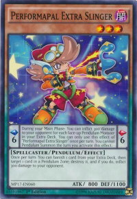 Performapal Extra Slinger - 2017 Mega-Tins Mega Pack (MP17) #MP17-EN060 - Common / Short Print YuGiOh Trading Card