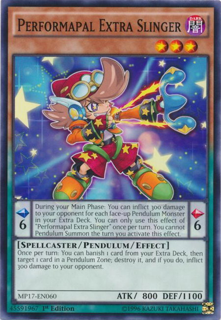 Performapal Extra Slinger - 2017 Mega-Tins Mega Pack YuGiOh trading card