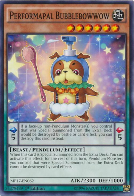 Performapal Bubblebowwow - 2017 Mega-Tins Mega Pack YuGiOh trading card