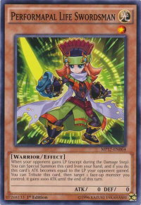 Performapal Life Swordsman - 2017 Mega-Tins Mega Pack (MP17) #MP17-EN064 - Common / Short Print YuGiOh Trading Card