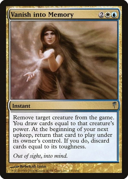 Vanish into Memory - Coldsnap Magic: The Gathering trading card