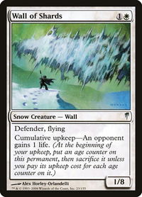 Wall of Shards - Coldsnap (CSP) #23 - Uncommon Magic: The Gathering Trading Card